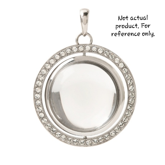 Origami Owl Medium Crystal Ball Spinning Locket